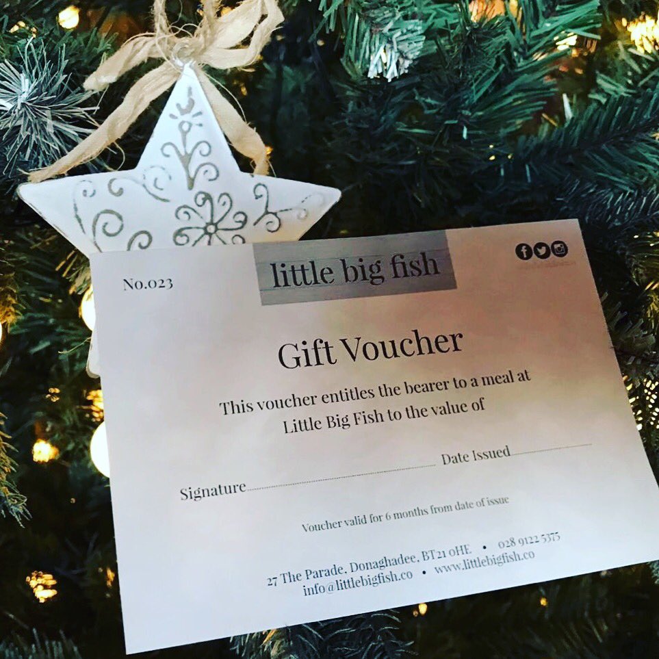 littlebigfishco's tweet photo. #Foodies Give the gift of food this #Christmas with a #LBF #giftvoucher For a #MerryChristmas or to sweeten ur #januaryblues  ✨🎄😍 https://t.co/H3FUDeKqDx