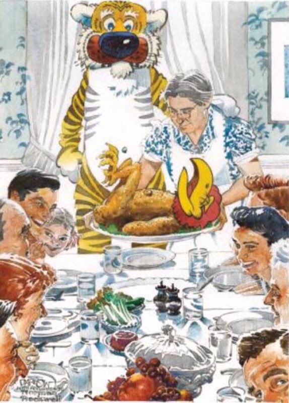 GaryPinkel's tweet photo. @MizzouFootball @MizzouAlumni Lots to be Thankful for  Happy Thanksgiving. Memories of Rivalry past #MizzouMade #ThanksgivingDay #2007memories https://t.co/BMndRa4b14