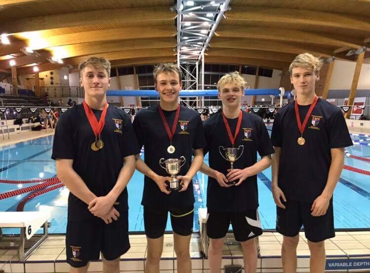 TRFWIA's tweet photo. Amazing work from our swim teams tonight at the Bristol Schools Finals Swim meet. Both Senior boys and Intermediate boys won the Individual Freestyle, Medley &amp; Overall competitions! Well done Jed, Sam, Henry, James, Jack &amp; Cody, Sam, Sam &amp; Tom! #smashedit #wearewinterbourne https://t.co/04imt4T0b0