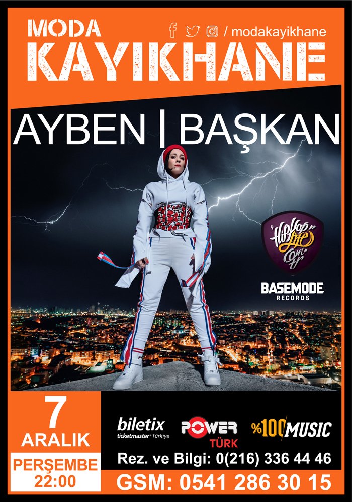 Hiphoplife (@hiphoplife) on Twitter photo Ayben 'Başkan' Lansman Konseri @ Moda Kayıkhane (07.12.17) hiphoplife.com.tr/etkinlikler/53… <a href="/AybenOfficial/">Ayben</a> <a href="/basemoderec/">Basemode Records</a> <a href="/TRSonyMusic/">Sony Music Türkiye</a> Ayben 'Başkan' Lansman Konseri @ Moda Kayıkhane (07.12.17) hiphoplife.com.tr/etkinlikler/53… <a href="/AybenOfficial/">Ayben</a> <a href="/basemoderec/">Basemode Records</a> <a href="/TRSonyMusic/">Sony Music Türkiye</a>