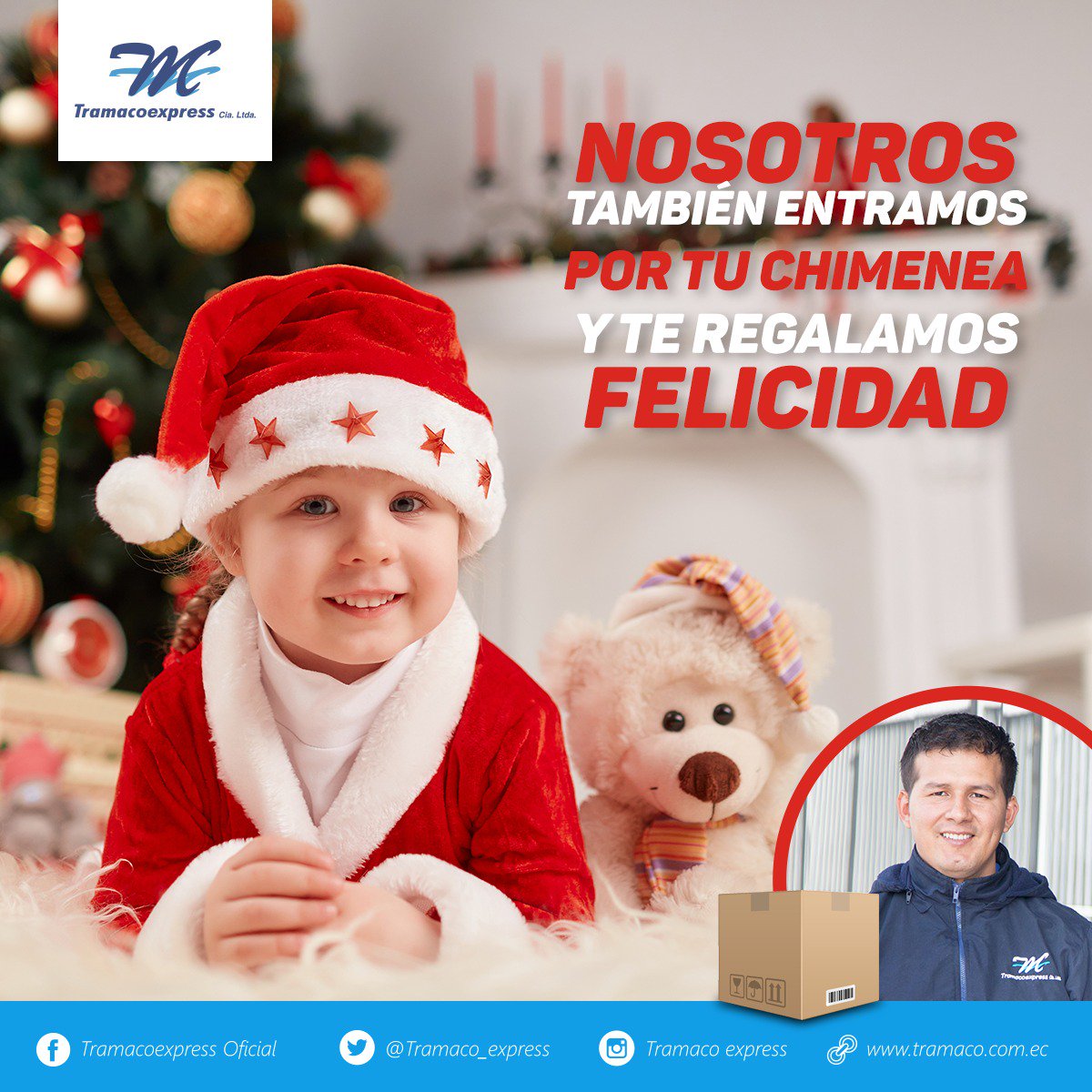 #Tramaco se convierte en el Papá Noel de tus hijos.
Nosotros también podemos entrar por la chimenea y dejar los regalos en tu hogar
Te regalamos felicidad.
#SiempreATiempo
