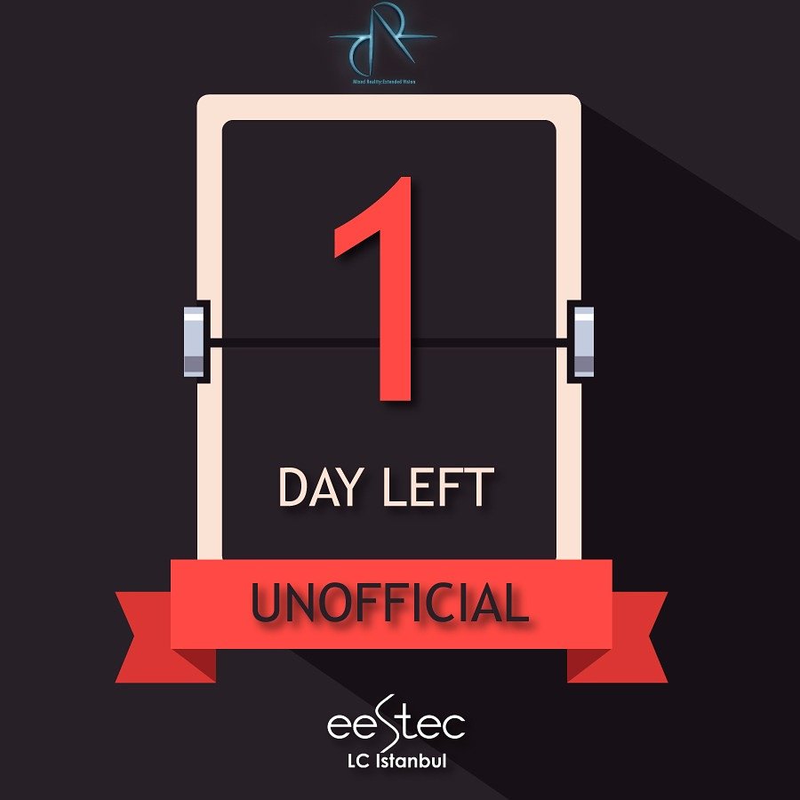 Last 1 DAY to APPLY for Mixed Reality: Extended Vision as unofficial. Hurry up! 
APPLY: docs.google.com/forms/d/1gYcJf…

#lcistanbulrocks