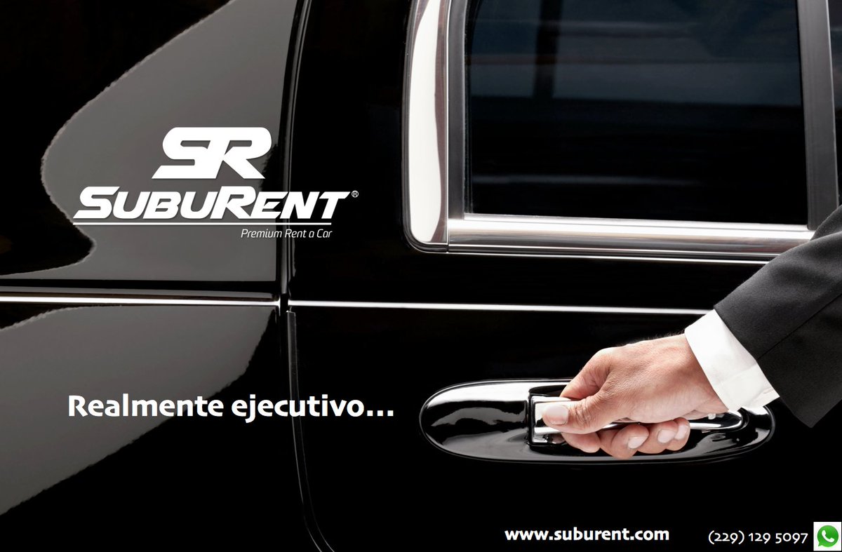 SUBURent's tweet photo. ¿Necesitas traslados ejecutivos? Conoce nuestros servicio PREMIUM de #RentaDeAutos y Camionetas de lujo con conductores. #SubuRent #TeLLeva https://t.co/ToGjdbfK1t