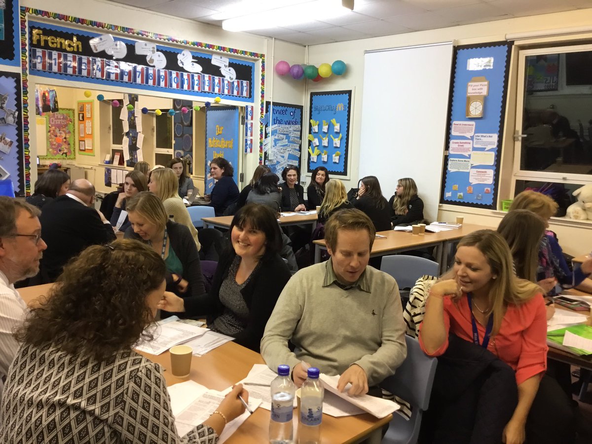 QuarryhillP's tweet photo. Room buzzing during workshop discussions at Emerging Literacy buddy network meeting this evening. #collaborationforimprovement https://t.co/3rsvYuqEUI