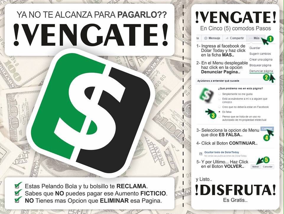 Gracias por joder nuestra economía #DolarTodayEnemigoDeVenezuela