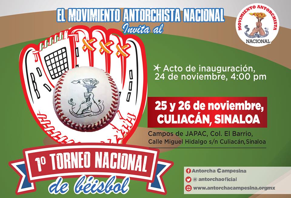 VerAntorcha's tweet photo. #Entérate #Veracruz se hará presente en el #1erTorneoDeBeisbolAntorchista que se realizará en #Culiacán #Sinaloa El Rey de los Deporte no ha muerto, Antorcha busca rescatarlo en #México @saguirre54 @VerAntorcha https://t.co/vNm7Sqg21D