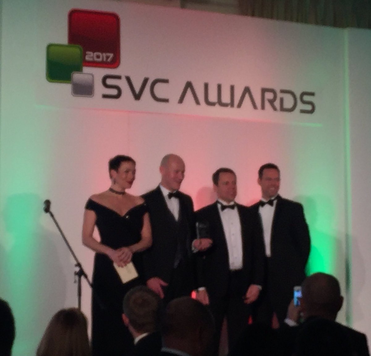 bookofstorage's tweet photo. Winners! Congratulations to @DataCore - picking up the Storage Project of the Year here at the #SVCAwards https://t.co/wtnncwTnFN