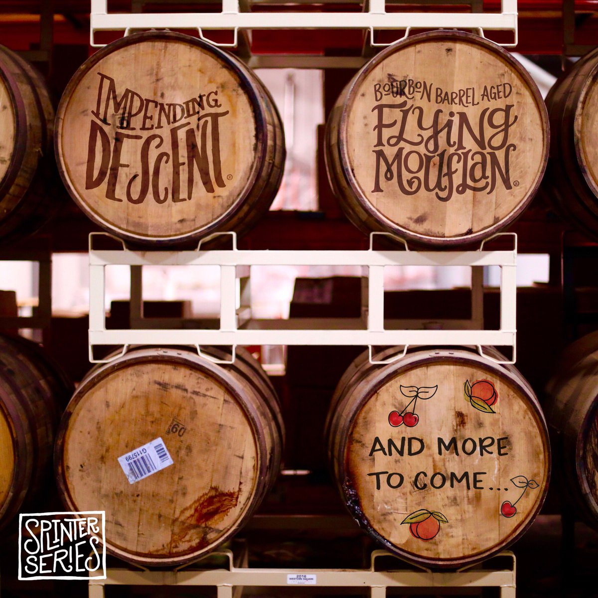 TroegsBeer's tweet photo. It’s going to be a bourbon barrel-aged Black Friday at the brewery. Drop by for barrel-aged versions of Impending Descent, our imperial stout and Flying Mouflan, our barleywine. And stay tuned for more Splinter beers over the next few weeks. #SplinterWonderland https://t.co/A5kc7A5oT8