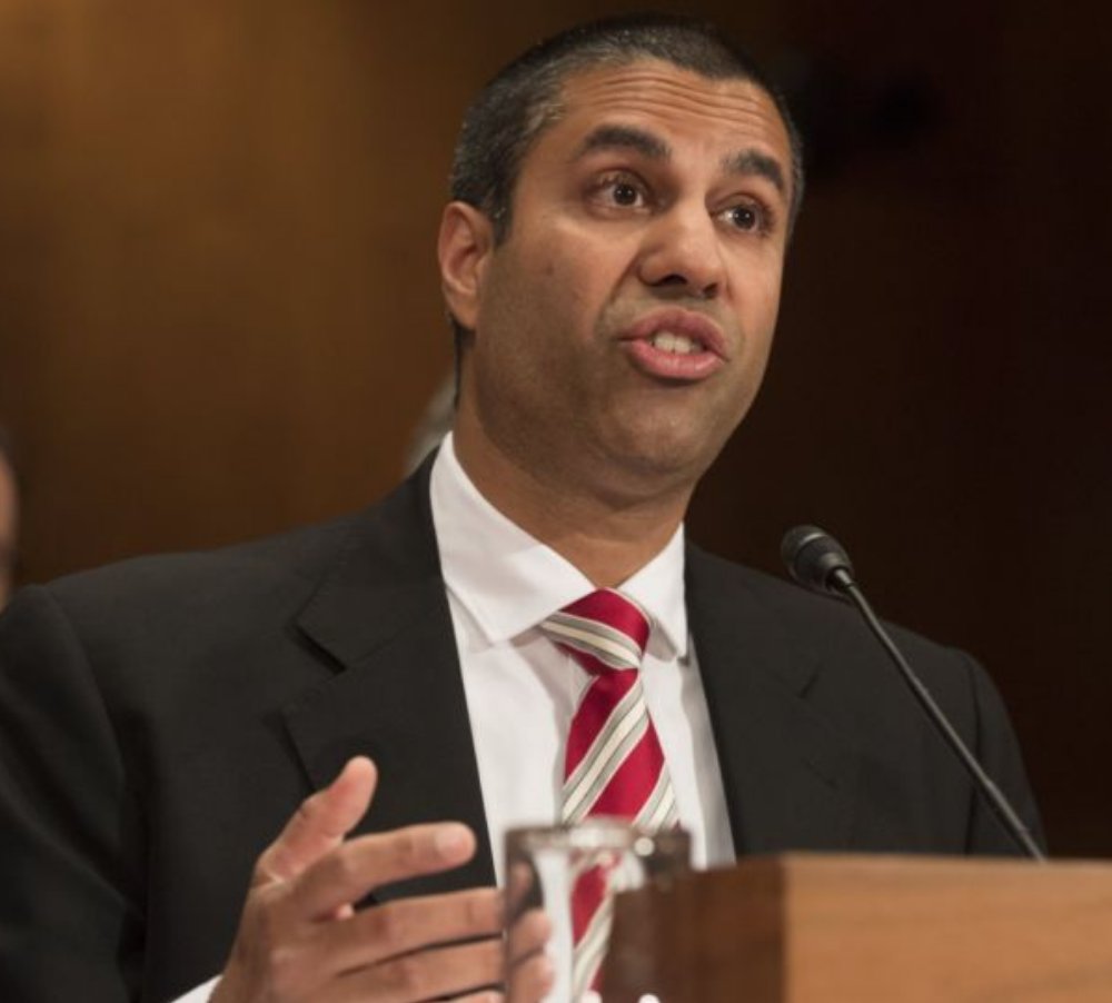 FCC Chairman Ajit Pai is Tee-Hee Johnson