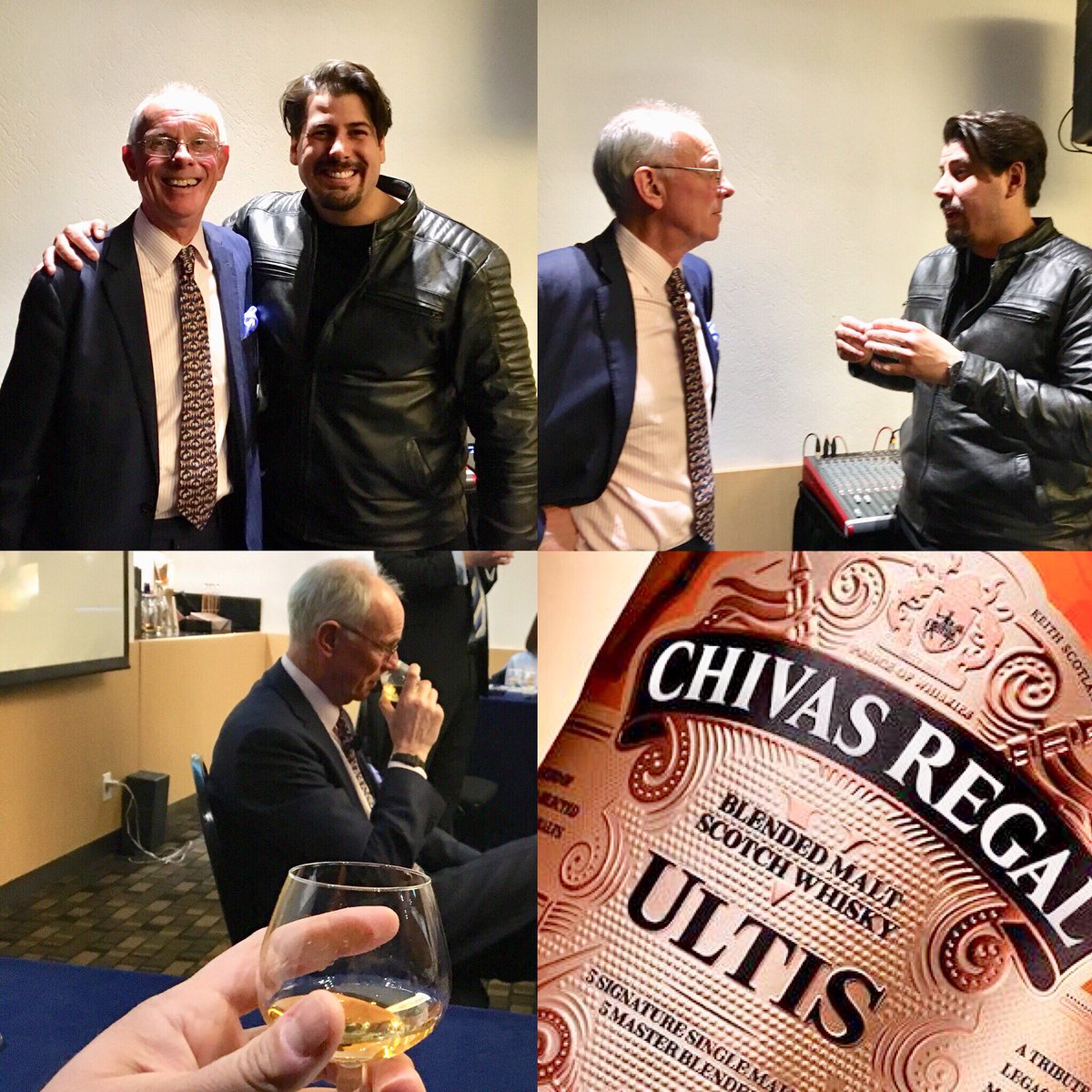 JuanCarlosLiend's tweet photo. Lanzamiento de #ChivasRegalUltis con el #masterdestiller #ColingScott #PernodRicard #ChivasRegal #Ultis #Luxury #Whisky #Cata #thefuture https://t.co/ZRewYX3yZP