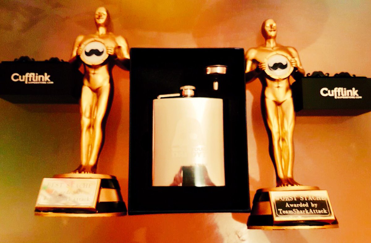 Best and not so best "Stache of the night" trophies are buffed and buff ready for tomorrow nights <a href="/MovemberIreland/">Movember Ireland</a> fundraiser at the <a href="/108Rathgar/">The 108</a> come on down, bring along your moustache, a friend and your wallets 😘 <a href="/galwaybeer/">Galway Bay Brewery</a> @BadgerAndDodo