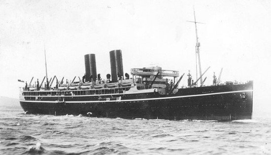 RealTimeWWII's tweet photo. HMS Rawalpindi, converted British passenger ship with 10 small guns, has spotted an enemy vessel near Faroe Islands. In thick fog, she sails near- to find German battleships Scharnhorst &amp; Gneisenau. https://t.co/lCsnNTNgW0