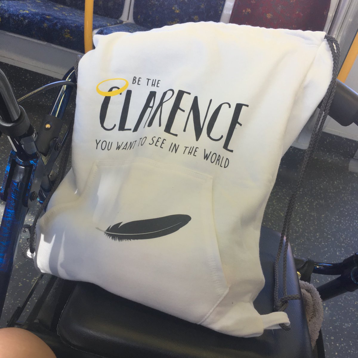 JettCourage's tweet photo. Off to find sandals for summer with my #BeTheClarence @RachelMiner1 bag let’s aim for walking well and kicking butt @AzraelAbbadon https://t.co/cxg2RVOexP