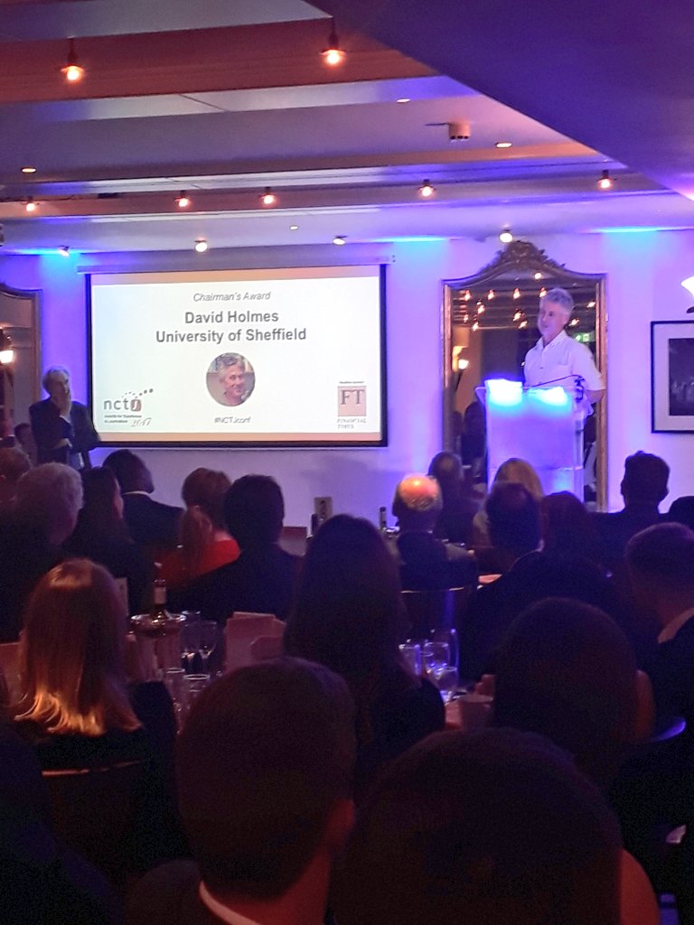 Congratulations to David Holmes <a href="/spikefodder/">David Holmes</a> on receiving the 2017 chairman's award, very well deserved #NCTJconf