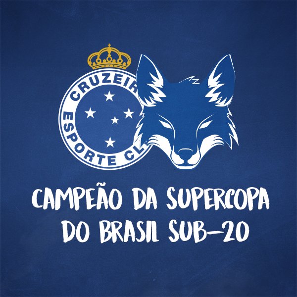 Cruzeiro's tweet photo. ACABOUUUUUUUUUUUUUUUUUUUU!!!!!  ACABOUUUUUU!!!!! 

O #CRUZEIRO É O DONO DA SUPERCOPA DO BRASIL SUB-20!

EDUARDO MARCOU O GOL DO TÍTULO!!! https://t.co/13kz2hQrfv