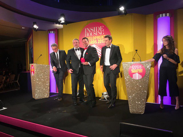 EROK1977's tweet photo. Well done to our fantastic @gallifordtryplc project team, client @PeabodyLDN and architect @PCKOArchitects for winning 'best affordable housing development (urban)' at tonight's #IHDevelopment Awards for Upton Village scheme!! https://t.co/Uie4OmKBep