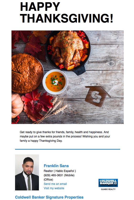RealtorSans's tweet photo. Happy thanksgiving !! https://t.co/mBSrs4po32