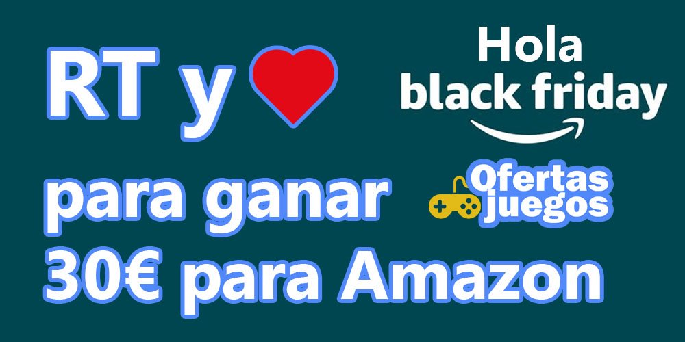 Comienza el #BlackFriday en Amazon
amzn.to/2jStpQk
para celebrarlo...
SORTEAMOS 30€ EN VALE!
Entre los que 🔁  y 💙
¡Tan fácil!