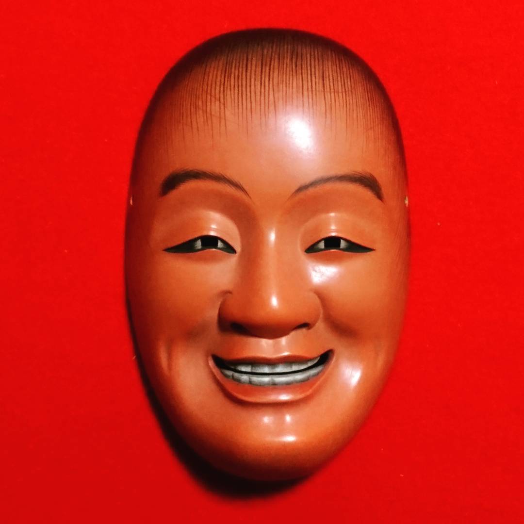 能面 #猩々 #赤 #お酒飲んでも #面色 #変わらない って既に #真っ赤