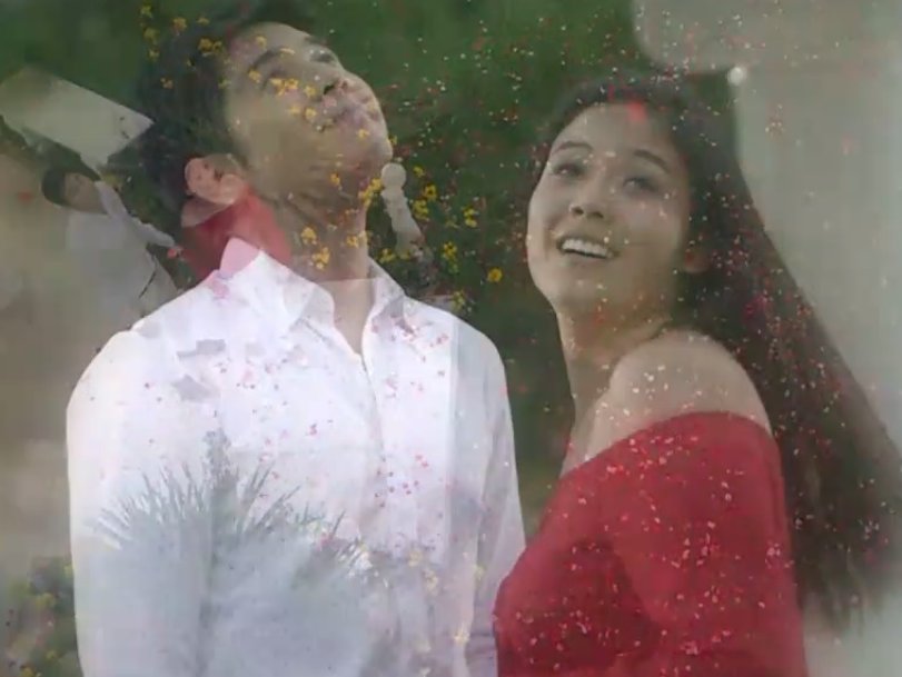 Princessanne24's tweet photo. @TropangRitzAzul When  they confess their love to each other under the raining flower petals. This is my first time na addict ako sa teleserye.. Gusto mo ulitin   many times... Thank you sa inyong lahat...Paulo and Ritz... Grabe tlaga chemistry nyo! https://t.co/6CGpVo84lG