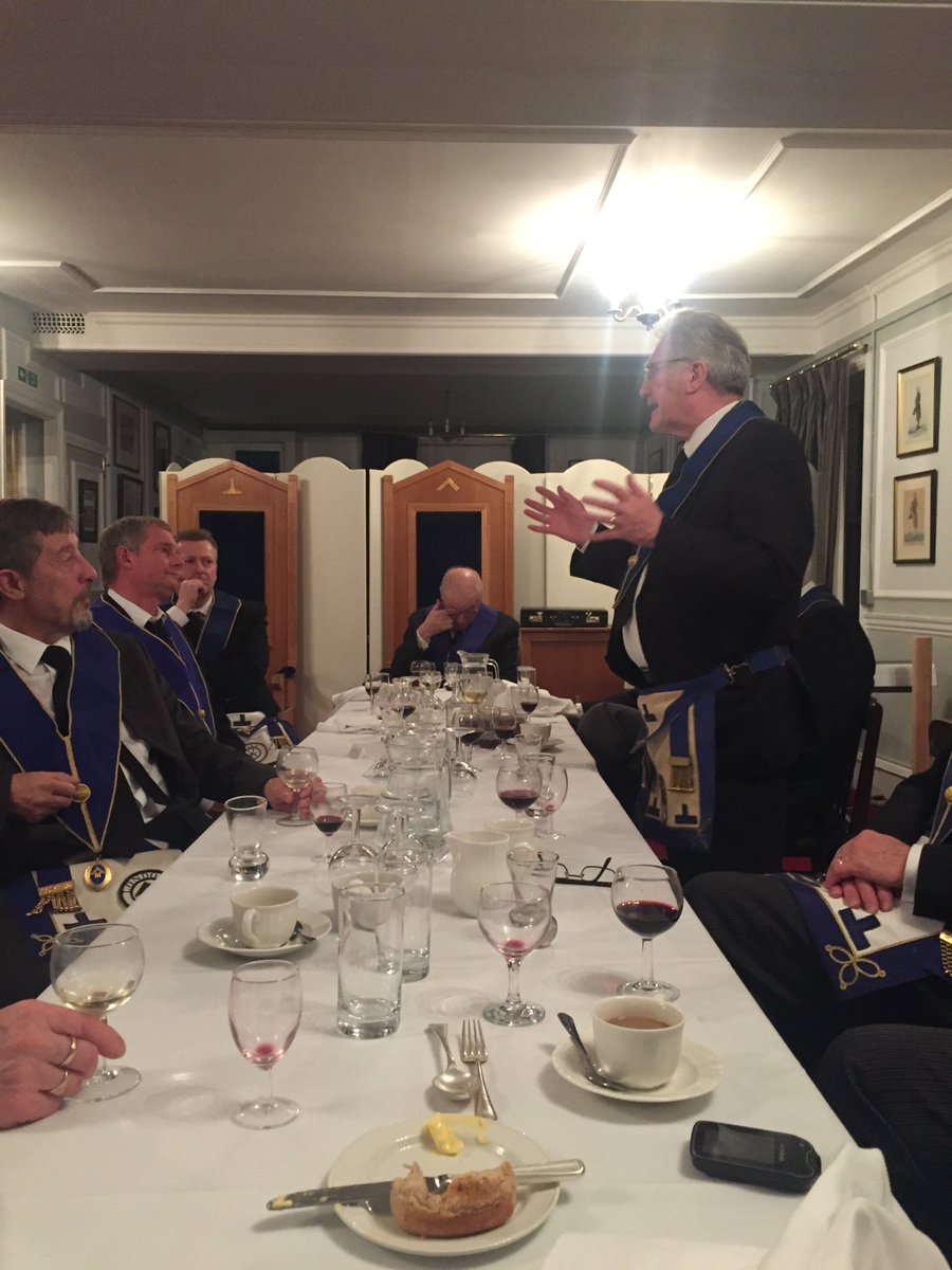 mm34uk's tweet photo. Bittersweet meeting. Welcoming in our new initiate Stuart but saying goodbye to the CUC. Vistor Eddie delivered brilliant charge to the initiate and gave the farewell response on behalf of the visitors, having given that same response, the first meeting we had at CUC. https://t.co/hUVt8ir8VV