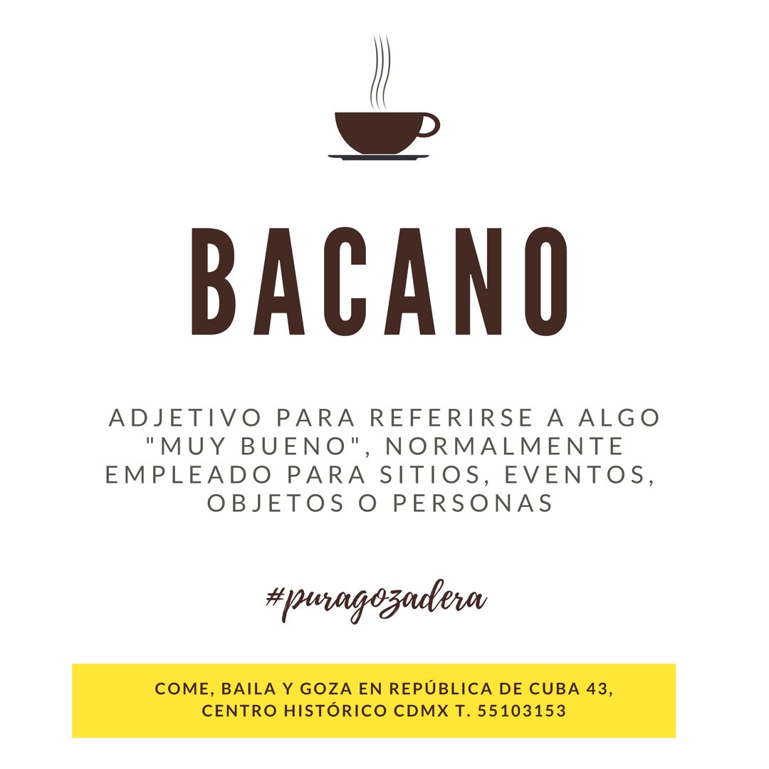 TinticoGozadera's tweet photo. ¡Que Bacano! ¡Así decimos en Colombia!
Come, baila y goza en República de Cuba 43, Centro Histórico CDMX T. 55103153
#comaygoce #elsabordecolombia #LoMejorDeColombiaEnMéxico #saborcolombiano #quebacano https://t.co/5NlTWrP89x