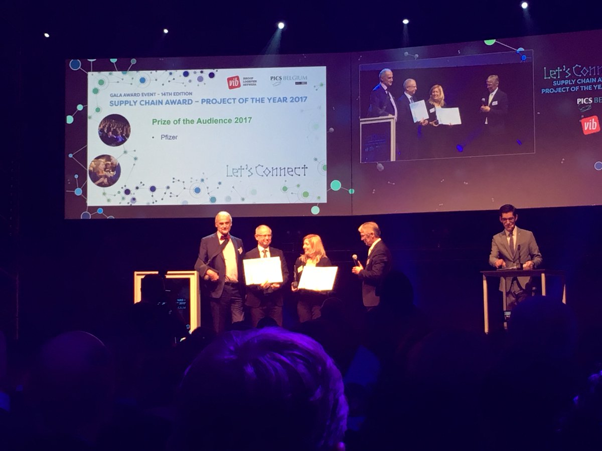 Congrats to @pfizerbelgie for winning the Belgian Supply Chain Award! <a href="/PICSbelgium/">PICSbelgium</a> @VIB_Ink_Log <a href="/H_Essers/">H.Essers</a>