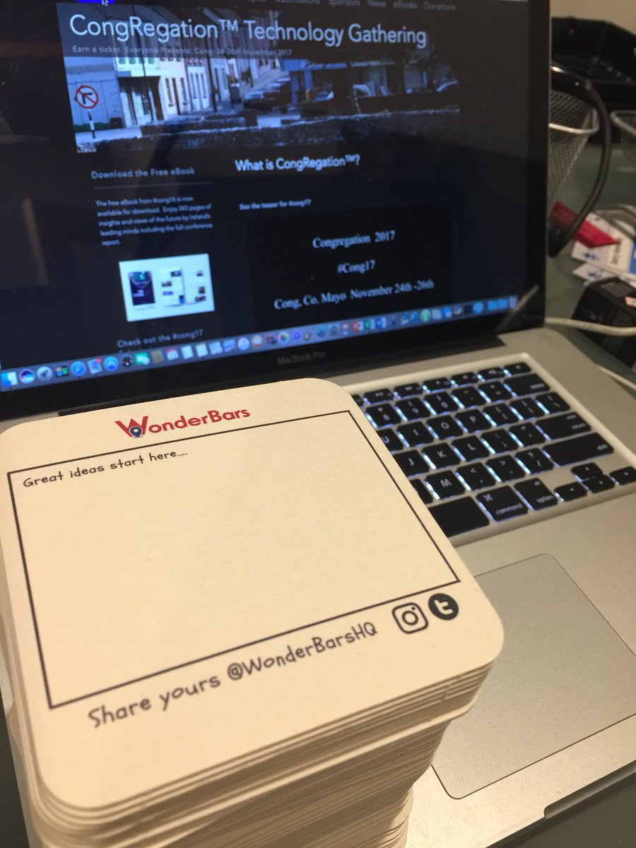 congregation13's tweet photo. Looking forward to seeing what ideas these generate at #cong17. Thanks @WonderBarsHQ for supplying. https://t.co/Owmhy7fuTv