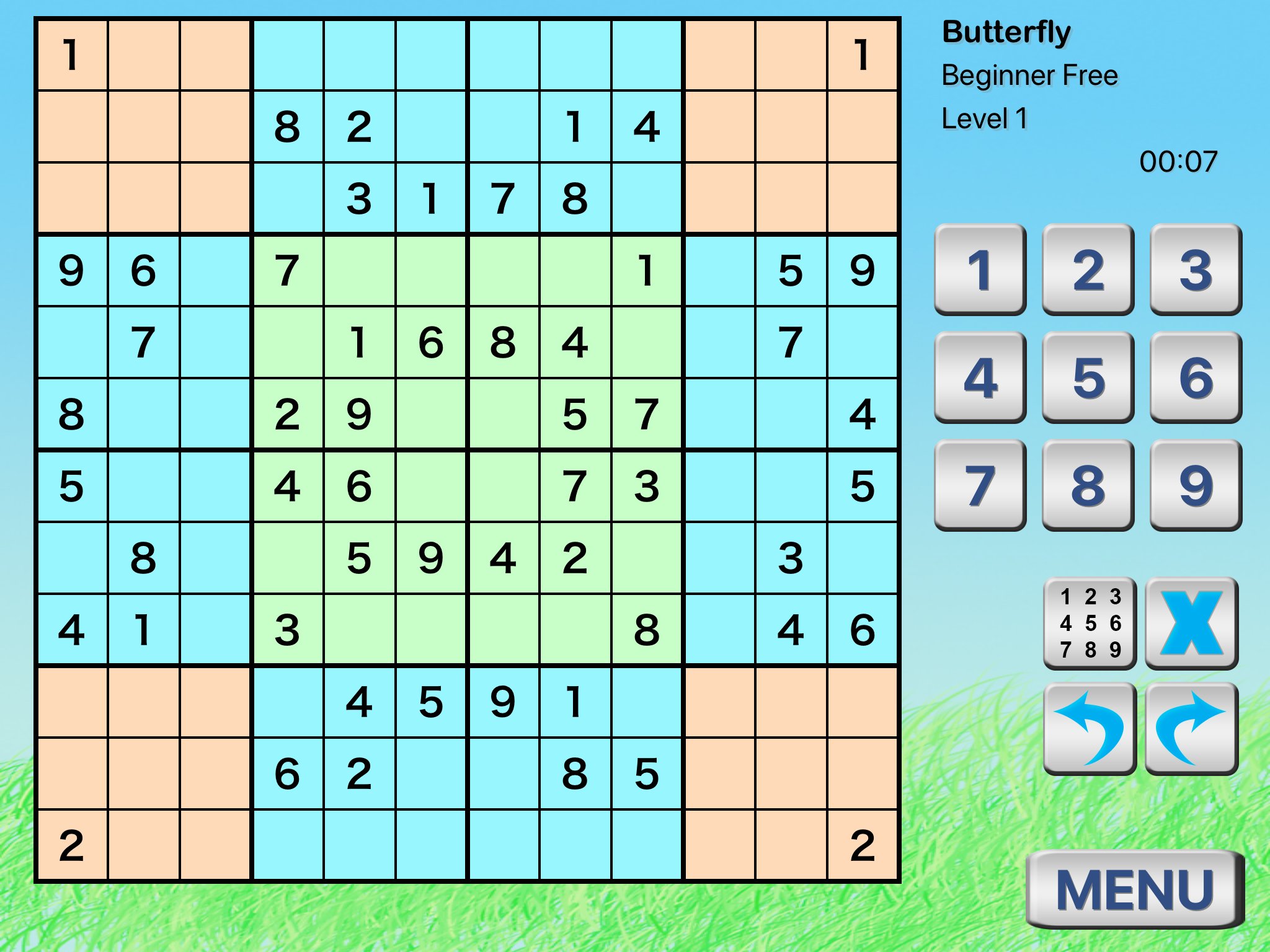 Butterfly Sudoku - Difícil 