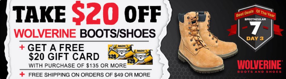 workingperson's tweet image. Brr it's cold outside.  Why stand in line when we've got door buster deals without the hassle!  Save $20 off your favorite pair of Wolverine's today. 

#WorkingPersons #Wolverine #PreBlackFriday #BlackFriday

workingperson.com/lp/wolverine-b…