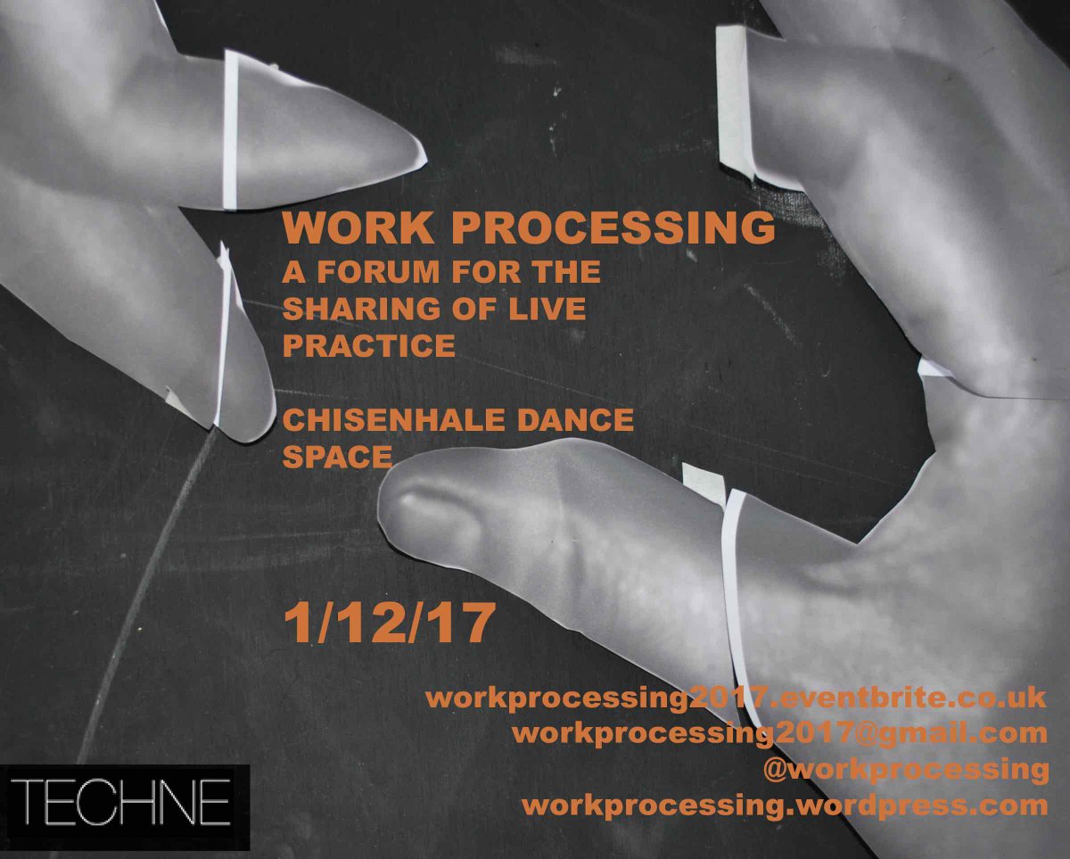 WorkProcessing's tweet image. Instead of buying consumer PRODUCTS this #BlackFriday, why not treat yourself to a ticket to see some creative PROCESSES @ChisenhaleDance next Friday (3pm -9pm)...Tickets available here: workprocessing2017.eventbrite.co.uk #WP17
