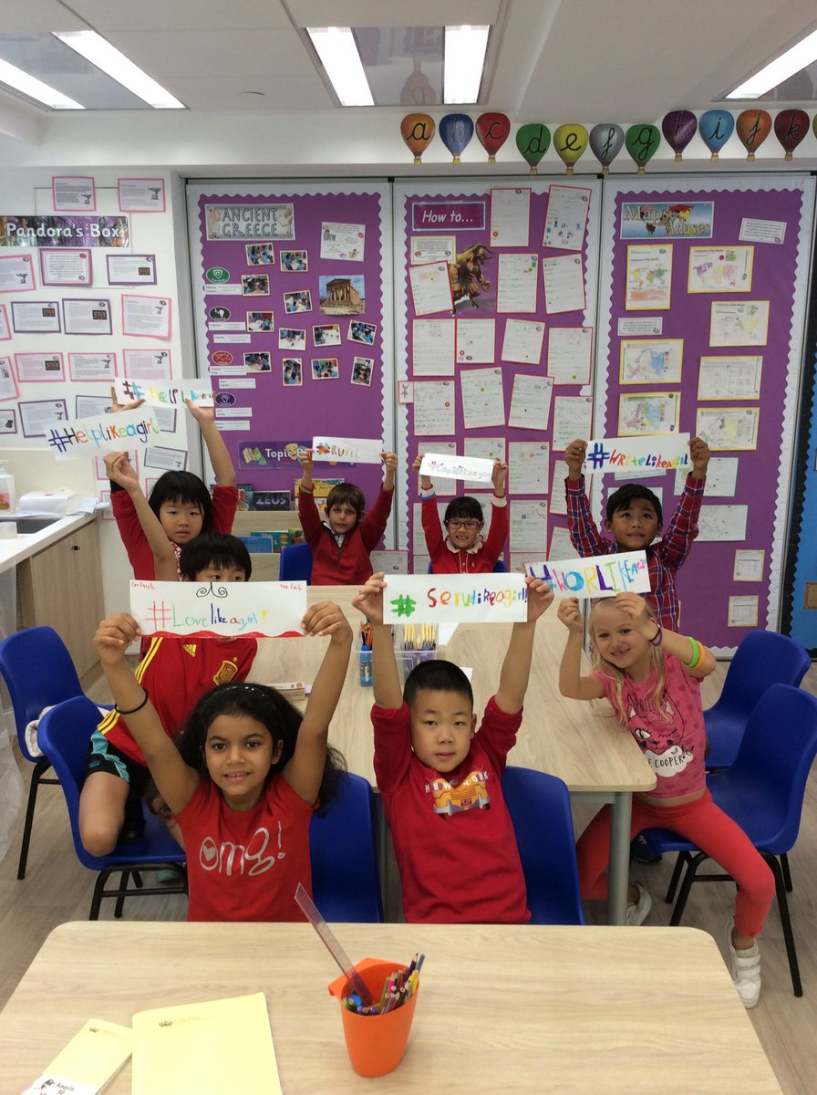 YR3NAISHK's tweet photo. Excellent discussions in class about @GlobalGoalsUN #genderequality. Lots of work about inspirational women and it's time to be #LikeAGirl https://t.co/bQL32Fltzk