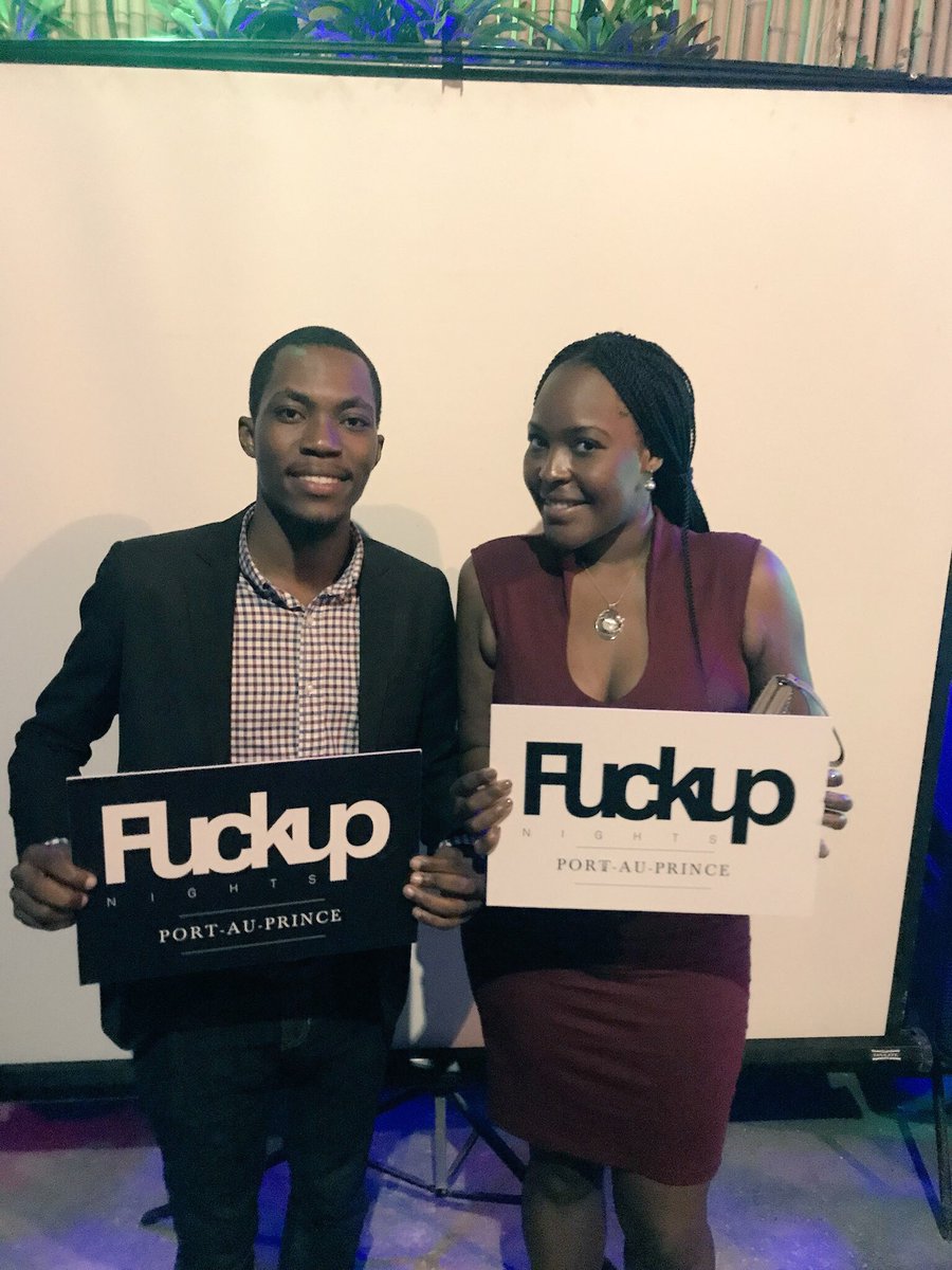 FUNPaP's tweet photo. Mike Bellot, nèg #SoloBag la te pase nan #FUN nan aswè a.. #fuckupnights #FUNPaP https://t.co/zwYd0nLOGq