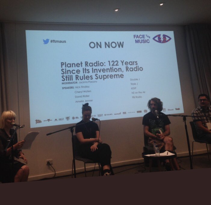 Thoroughly enjoyed taking part in the ‘Planet Radio’ panel at <a href="/FaceTheMusicAus/">FACE THE MUSIC</a> today. Privileged to be involved! #melbournemusicweek #FTMAUS