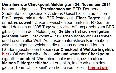 Tagesspiegel's tweet photo. Guten Morgen! Der #Checkpoint wird heute drei Jahre alt - und kommt mit neuem Layout. Hier geht's zur kostenlosen Bestellung: https://t.co/ops6pP6dYH #Checkpoint3 https://t.co/YGrd1TLC2U