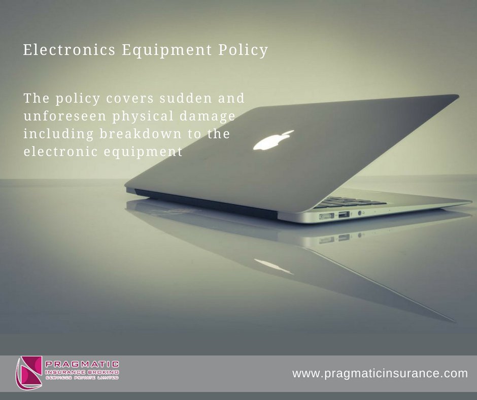 PragmaticPvtLtd's tweet photo. Electronics Equipment #Policy covers sudden and unforeseen physical damage including breakdown to the electronic equipment.
Visit @ https://t.co/0quoPYpzK5
#ElectronicsEquipment #Insurance #InsuranceBrokingServices #InsuranceCompanies #InsuranceHyderabad #PragmaticInsurance https://t.co/HUBedXBhpL