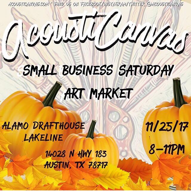 BatBoxATX's tweet image. This #SmallBusinessSaturday @Do512 presents @AcoustiCanvas Artist Market!Enjoy acoustic music as you browse #Austin made fine art, home decor, jewelry, &amp;amp; much more items for your shopping pleasure. Details: do512.com/events/2017/11…