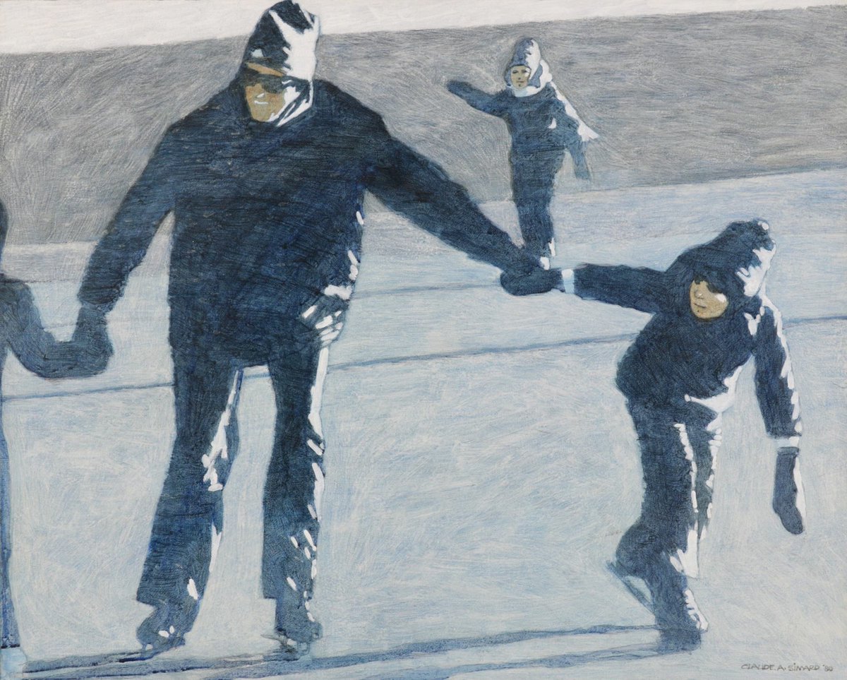 GalerieQ's tweet photo. Our pick for #paintingoftheday by Claude A. Simard. Skaters in Blue. Acrylic on Canvas. 1980. 24x30". .
.
.
.
.
.
.
.
.
.
.
.
.
.
.
. #canadianart #frenchcanadian #fineart #portrait #Quebecart #montrealart #torontoart #canadianartists #canadianmaster #canadianmasters https://t.co/FQfZkKe5Yp