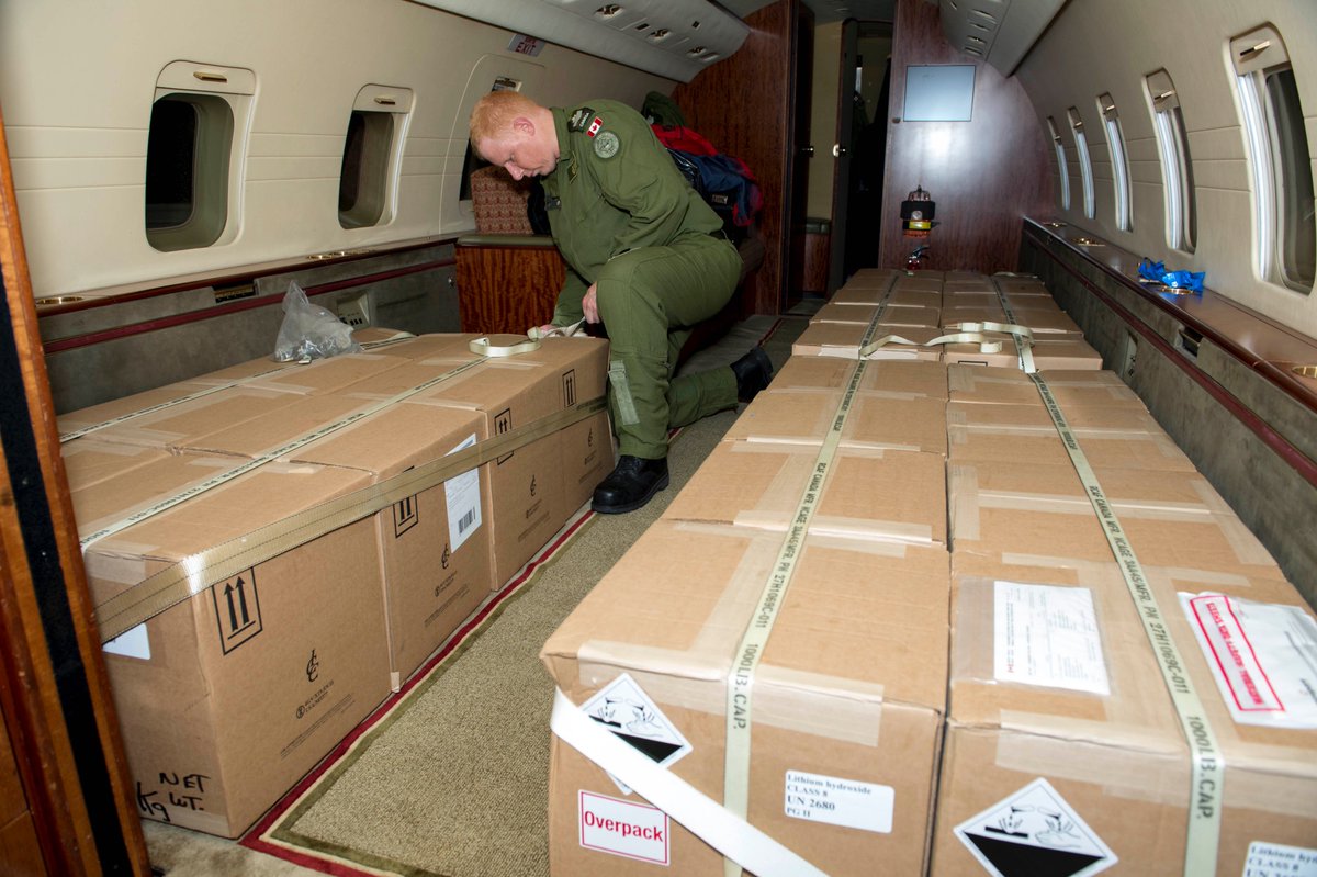 CJOC_COIC's tweet photo. Following a request for assistance from the Government of #Argentina, DND/CAF is providing 52 lithium hydroxide curtains that can be used to transform CO2 to heat on the #ARASanJuan once located.
We are eager to offer this critical capability to our partners in their time of need https://t.co/VmUKkjYcxP