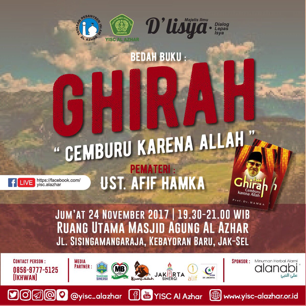 yisc_alazhar's tweet photo. #YISCAlazhar #BidangKajianYISC #Dlisya #136 #bedahbuku #ghirah #cemburukarenaAllah #BuyaHamka #GueIslamGueKeren #2017 https://t.co/iefngUUu8b