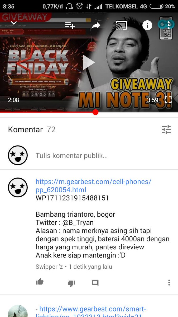 B_Tryan's tweet photo. Bismillah moga menang @GontaGantiHaPe 
#GogonGiveawayMinote3 https://t.co/pGD7Mlmkd8