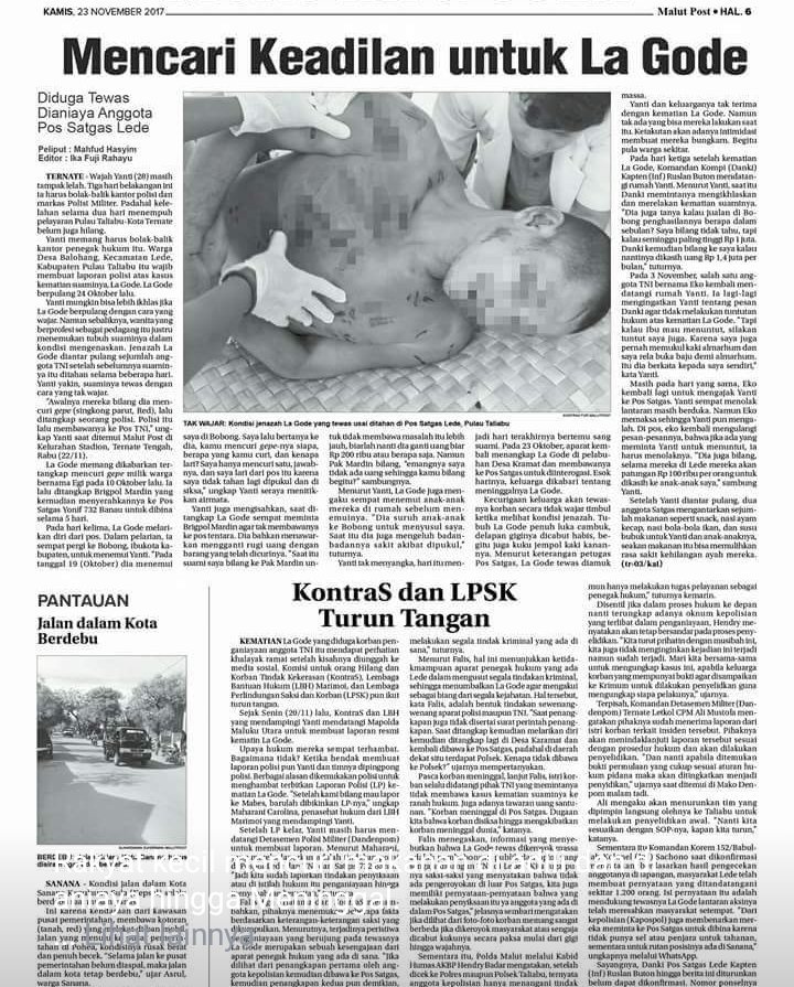 Pagi Pak Jenderal @gatot. Apa kabar?  Saya berharap anda tegas soal kasus seperti ini. <a href="/jokowi/">Joko Widodo</a>  <a href="/Puspen_TNI/">Pusat Penerangan TNI</a> <a href="/KontraS/">KontraS</a> <a href="/KSPgoid/">Kantor Staf Presiden</a>