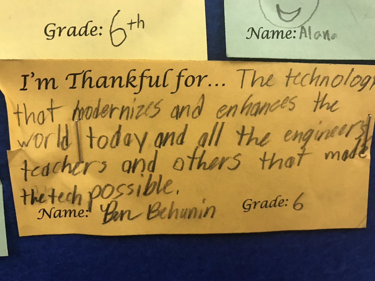A2STEAM's tweet photo. Our gratitude bulletin board reminds us of the many things for which we have to be thankful, including being a member of the #A2STEAM community. #A2gether we are thankful https://t.co/Z5gULBpFOp