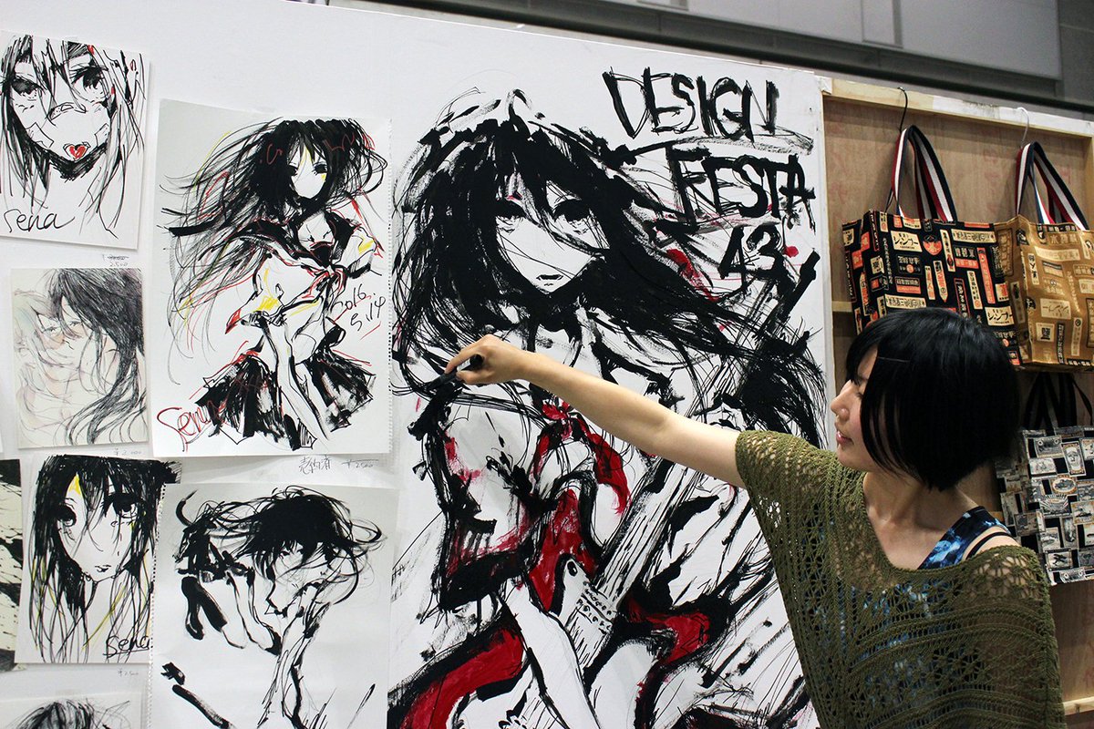 Q:「ライブペイントの絵の具は何が使える？」🤔 A: 水彩絵の具や