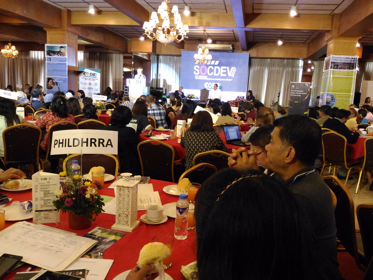 AcademyHum's tweet photo. Our Philippines Center joins hundreds of CSO/NGO network members at #SocDev2017, 24-25 Nov Aberdeen Court, QC, organized by @CODE_NGO Today's topic is on the future of Philippine democracy and the prospects for the CSO sectors. Drop by our booth! https://t.co/aLKGI4bgBB