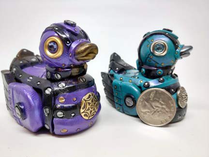 BatBoxATX's tweet image. So, you need to check out @tanyadavisart like yesterday. Tanya works primarily in polymer clay to create little steampunk themed figurines. 
When she is giving her hands a break from the clay she switches to watercolor painting and drawing. #StarWars
