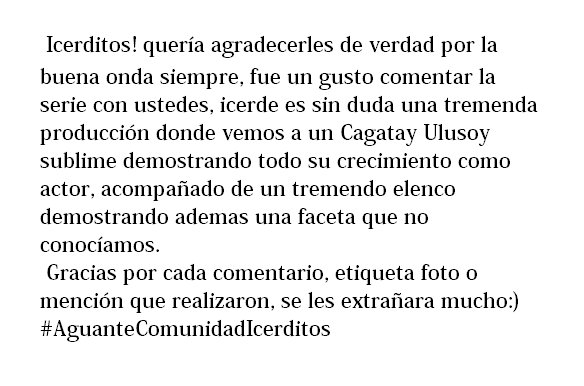 SarpY_icerde's tweet photo. Estas palabras son para ustedes icerditos🙂gracias por la buena onda  #IcerdePorSiempre https://t.co/bCeKXHmh7h