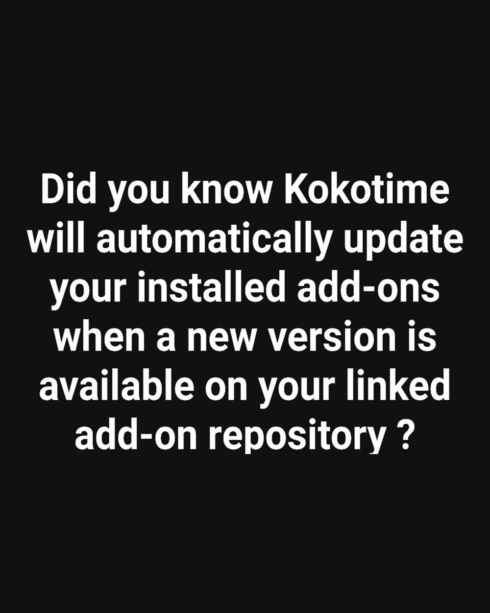 KokotimeApp's tweet photo. Did you know? #kokotime #addons #hiddenfeatures #kodi https://t.co/cBSzKWasEV