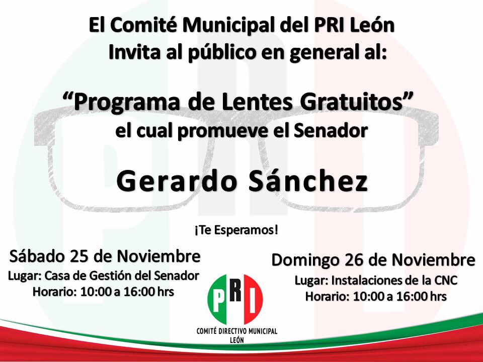 PRILeonOficial's tweet photo. Invitación a toda la ciudadanía ¡Te esperamos! #SomosPRI https://t.co/yayVNgwb5P