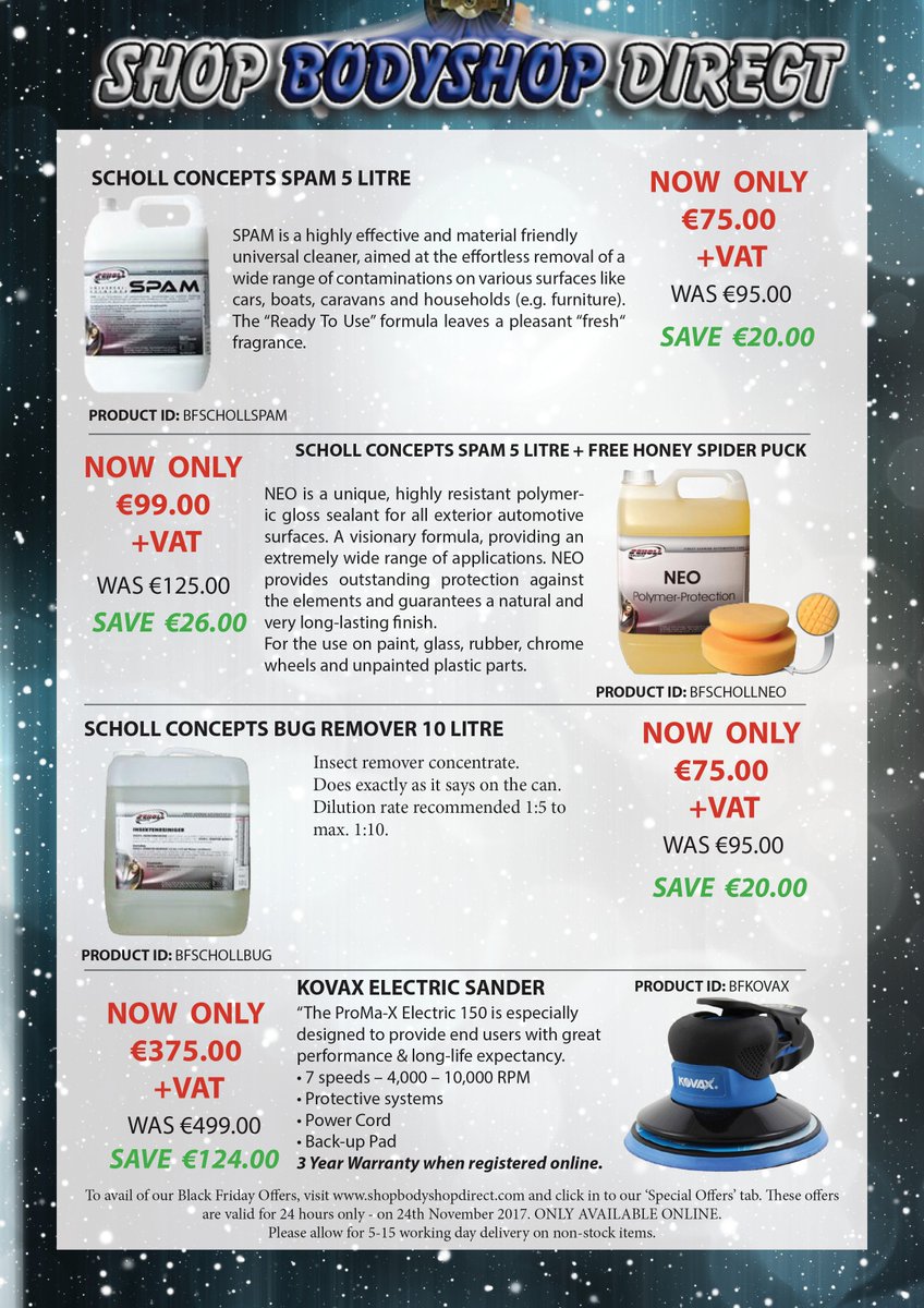**BLACK FRIDAY OFFERS**
AVAILABLE ONLINE OR BY CALLING 046 909 3800. T's &amp; C's Apply! shopbodyshopdirect.com/Shop?offers=1